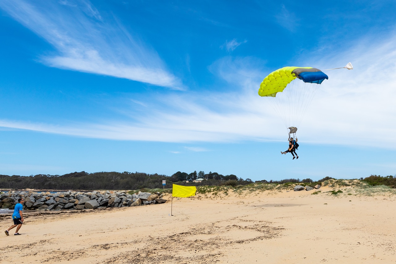 Airport activities in Eurobodalla include skydiving
