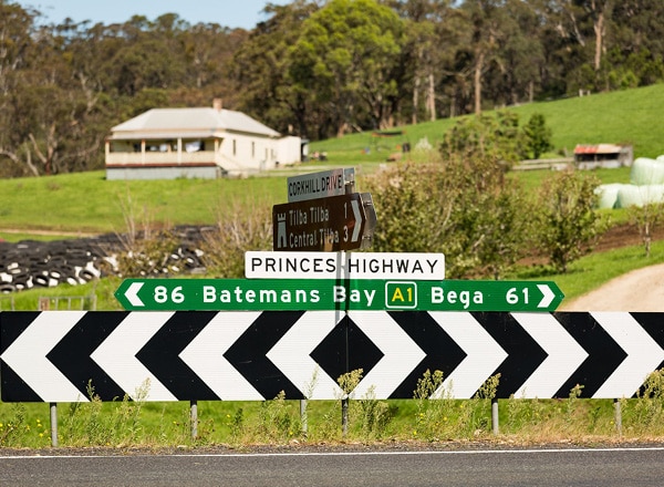 Princes Highway at Tilba