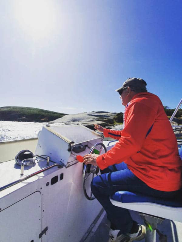 Norm Ingersole skipper of Narooma Charters