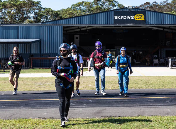 Skydivers at SkyDive Oz Moruya