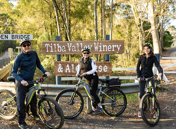 Cycling in the Tilba valley