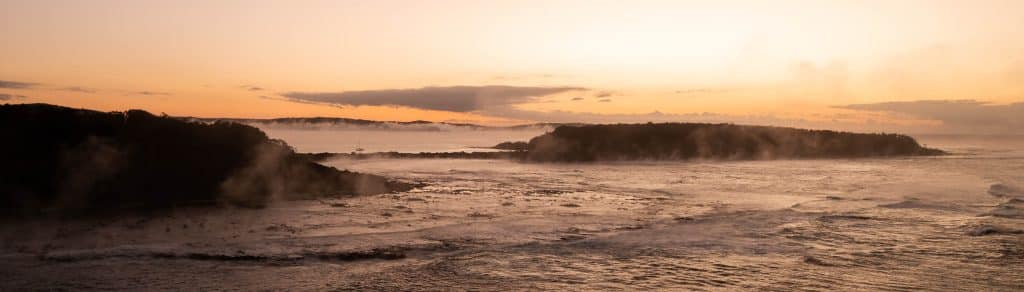 Broulee Island at sunrise