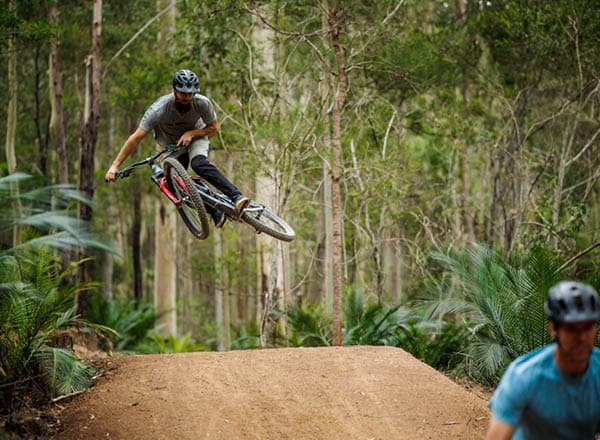 Cyclist on Narooma Trails - credit NickWaygood