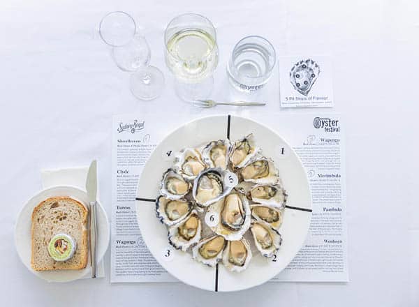 Narooma Oyster Festival Ultimate Oyster Experience promotional menu