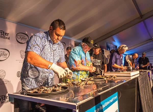 Narooma Oyster Festival shucking competition